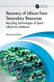 Recovery of Lithium from Secondary Resources (eBook, PDF)