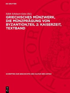 Cover Griechisches Münzwerk, Die Münzprägung von Byzantion, Teil 2: Kaiserzeit, Textband (eBook, PDF)