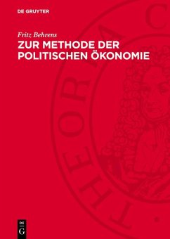 Cover Zur Methode der politischen Ökonomie (eBook, PDF)