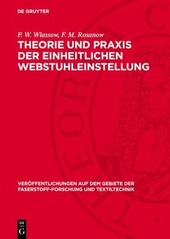 Cover Theorie und Praxis der einheitlichen Webstuhleinstellung (eBook, PDF)