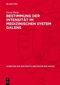 Cover Bestimmung der Intensität im medizinischen System Galens (eBook, PDF)