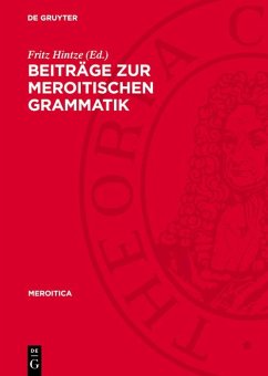 Cover Beiträge zur meroitischen Grammatik (eBook, PDF)