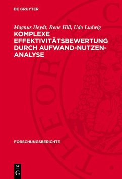 Cover Komplexe Effektivitätsbewertung durch Aufwand-Nutzen-Analyse (eBook, PDF)
