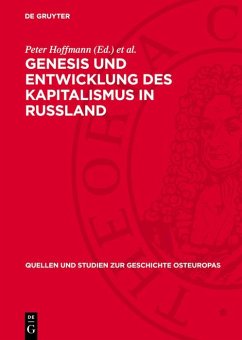 Cover Genesis und Entwicklung des Kapitalismus in Russland (eBook, PDF)