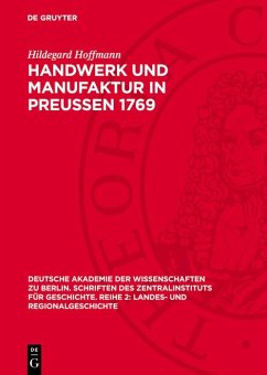 Cover Handwerk und Manufaktur in Preußen 1769 (eBook, PDF)