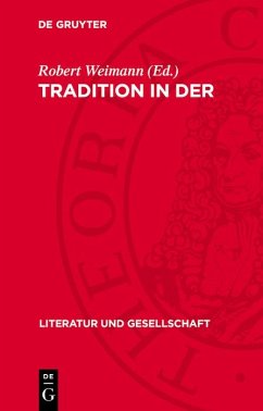 Cover Tradition in der Literaturgeschichte (eBook, PDF)