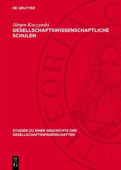 Cover Gesellschaftswissenschaftliche Schulen (eBook, PDF)