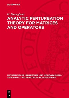 Cover Analytic Perturbation Theory for Matrices and Operators (eBook, PDF)