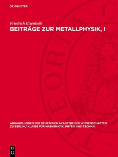 Cover Beiträge zur Metallphysik, I (eBook, PDF)