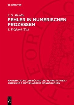 Fehler in numerischen Prozessen (eBook, PDF) - Michlin, S. G.