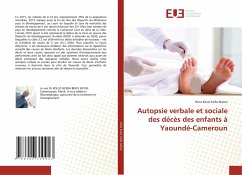 Cover Autopsie verbale et sociale des décès des enfants à Yaoundé-Cameroun