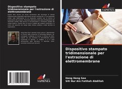 Dispositivo stampato tridimensionale per l'estrazione di elettromembrane - See, Hong Heng;Abdillah, Siti Nur Ain Fatihah