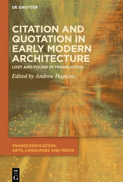 Citation and Quotation in Early Modern Architecture