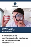 Richtlinien für die posttherapeutische Nachsorge bei herausnehmbaren Vollprothesen