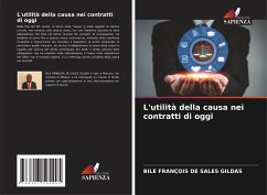 L'utilità della causa nei contratti di oggi - DE SALES GILDAS, BILE FRANÇOIS