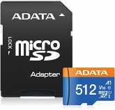 ADATA CARD MICROSDHC 512GB UHS-I CL10 100/20 MB/s W/1 Adap.