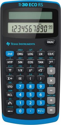 Cover Texas Instruments Schulrechner TI-30 ECO RS, einzeilig