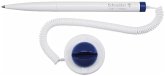 Schneider Kugelschreiber Klick-Fix-Pen blau, mit Teleschnur an Klemmbacken Schneider Kugelschreiber Klick-Fix-Pen blau, mit Teleschnur an Klemmbacken