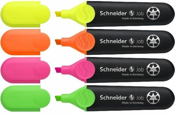 Schneider Textmarker Job, 4er Set Schneider Textmarker Job, 4er Set