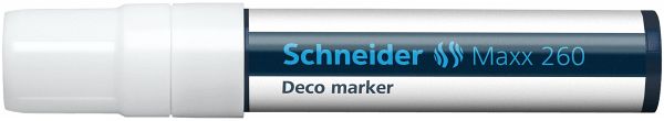 Schneider Kreidemarker Maxx 260, weiss, Blockspitze 5+15mm Schneider Kreidemarker Maxx 260, weiss, Blockspitze 5+15mm