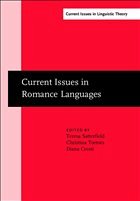 Current Issues in Romance Languages - Satterfield, Teresa / Tortora, Christina / Cresti, Diana (ed.)