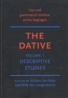 The Dative - Van Belle, William / Van Langendonck, Willy (eds.)