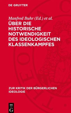 Cover Über die historische Notwendigkeit des ideologischen Klassenkampfes