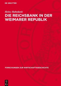 Cover Die Reichsbank in der Weimarer Republik