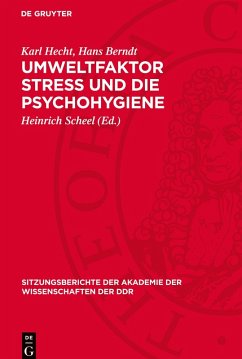 Cover Umweltfaktor Stress und die Psychohygiene