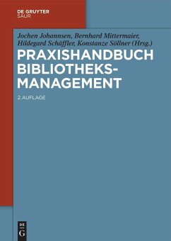 Cover Praxishandbuch Bibliotheksmanagement