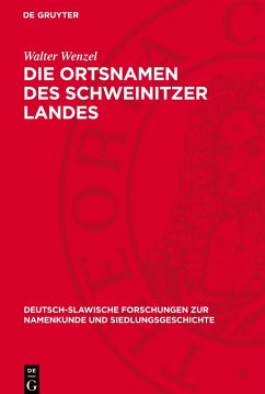 Cover Die Ortsnamen des Schweinitzer Landes