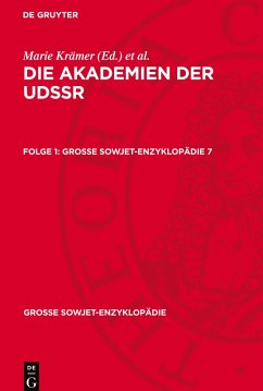 Cover Die Akademien der UdSSR, Folge 1, Grosse Sowjet-Enzyklopädie 7