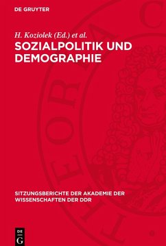 Cover Sozialpolitik und Demographie