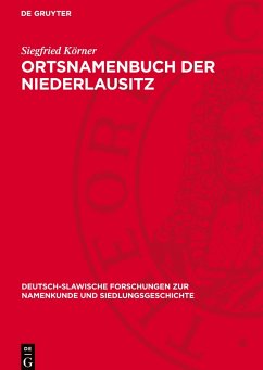 Cover Ortsnamenbuch der Niederlausitz