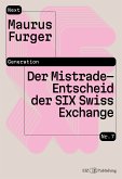 Der Mistrade-Entscheid der SIX Swiss Exchange (eBook, PDF)