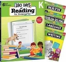 Cover 180 Days(tm) Reading, Math, Language, Writing, & Problem Solving for Kindergarten: 5-Book Set