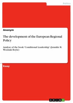 The development of the European Regional Policy - Anonymous