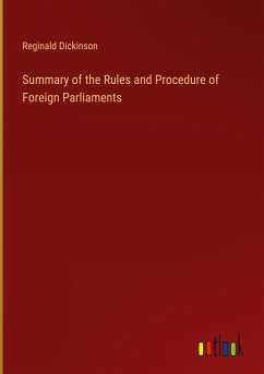 Summary of the Rules and Procedure of Foreign Parliaments