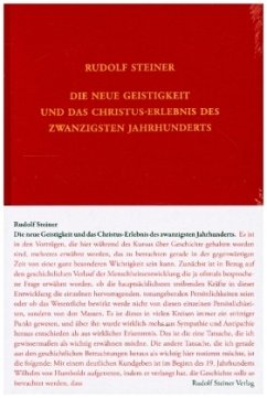 Cover Die neue Geistigkeit und das Christus-Erlebnis des zwanzigsten Jahrhunderts