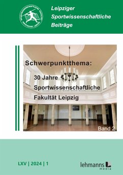 Leipziger Sportwissenschaftliche Beiträge (eBook, PDF)