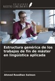 Estructura genérica de los trabajos de fin de máster en lingüística aplicada