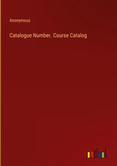 Catalogue Number. Course Catalog