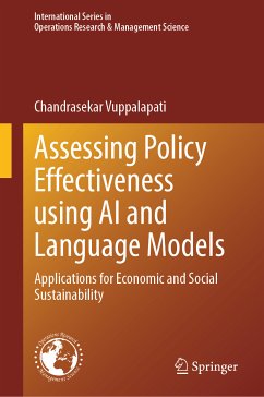 Assessing Policy Effectiveness using AI and Language Models (eBook, PDF) - Vuppalapati, Chandrasekar