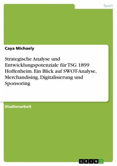 Strategische Analyse und Entwicklungspotenziale für TSG 1899 Hoffenheim. Ein Blick auf SWOT-Analyse, Merchandising, Digitalisierung und Sponsoring