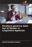 Struttura generica delle tesi di Master in Linguistica Applicata