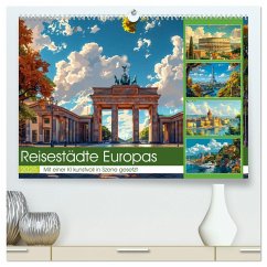 Reisestädte Europas (hochwertiger Premium Wandkalender 2025 DIN A2 quer), Kunstdruck in Hochglanz