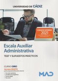 Escala auxiliar administrativa de la Universidad de Cádiz, test y supuestos prácticos