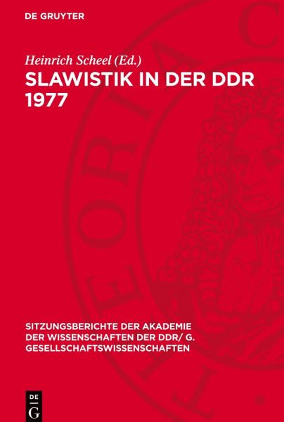 Slawistik in der DDR 1977