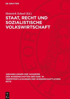 Staat, Recht und sozialistische Volkswirtschaft