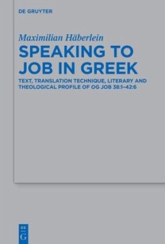 Cover Speaking to Job in Greek